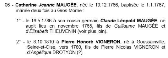 VIGNERON Pierre Honore Mariage